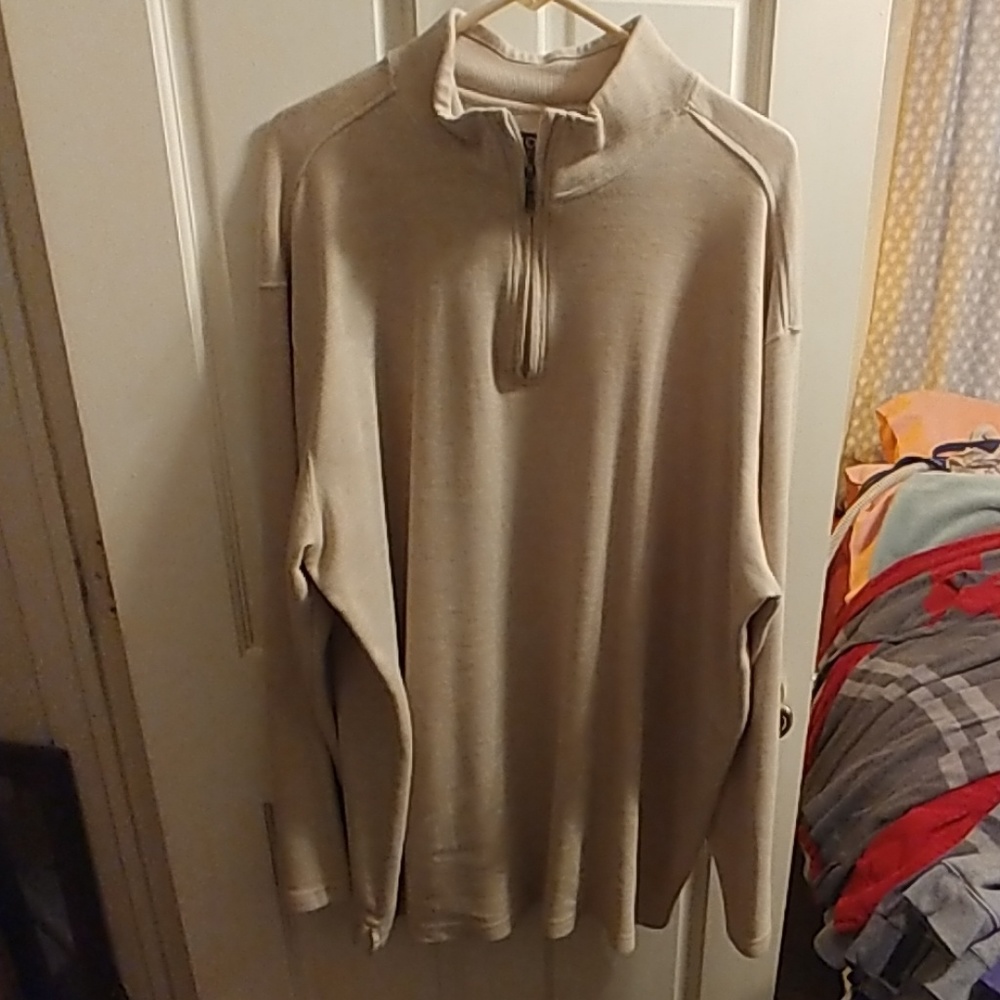 JOE JOSEPH ABBOUD MENS LS 1/2 ZIP